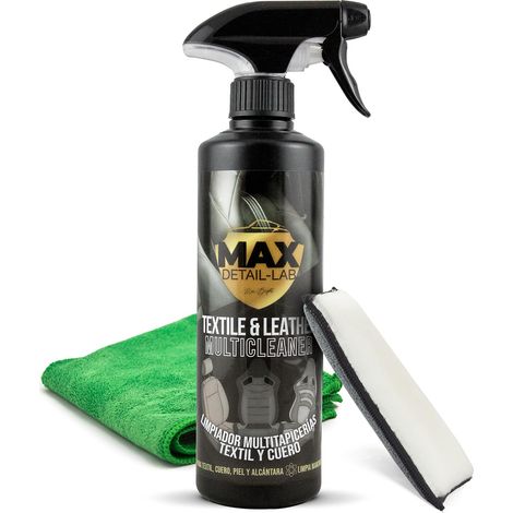Textile & Leather - Nettoyant Cuir Voiture, Entretien Intérieur Tissu Alcantara Moquette Siege, Efface les Taches Difficiles, Kit Nettoyage Detailing Professionnel Accessoires 500ml (1/5)