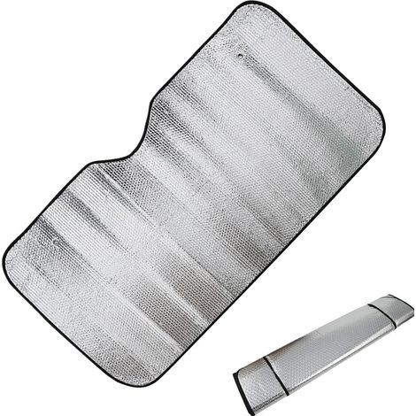 Pare-pour Pare-Brise de Camion Panneau Anti-Chaleur ajusté serré Grand écran solaire pare-brise camion Pour véhicules garés en bord de route, saison estivale, propriétaires et débutants (1/5)