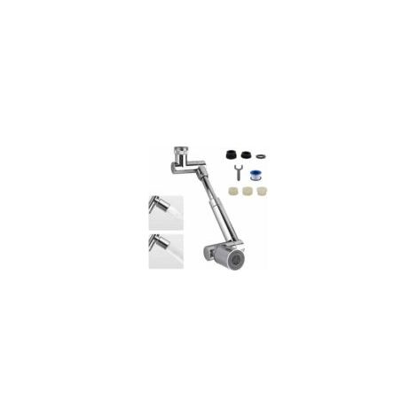 Extensión de grifo universal de 1440°, 2 modos de salida de agua, grifo de cocina multifuncional con protector antisalpicaduras, extensión de grifo giratoria para lavabo de baño - Crezuo (1/4)