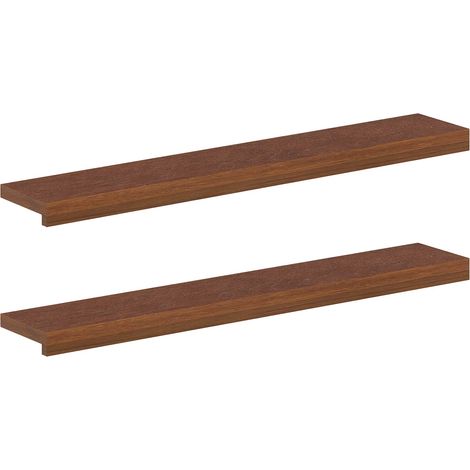 Window Sills 2 pcs Dark Brown 90 x 15 x 2 cm Solid Oak Wood vidaXL