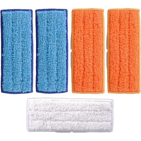 Wasbare microvezel reinigingspads voor iRobot Braava Jet 240 241 inbegrepen (2 natte pads, 2 vochtige pads en 1 droge pad) (1/5)