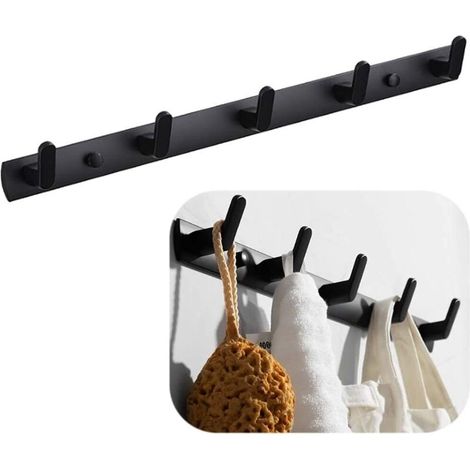 Crochet porte-serviettes, porte-manteau mural avec 5 crochets, porte-vêtements moderne (1/3)