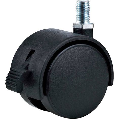 RUOTA PER MOBILI DOPPIA ø 40 - perno MA8 - capacità kg 25 - pz 2 BL