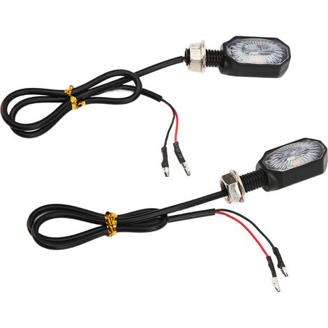Clignotants Moto Universels 2 Pièces 12V Feux de Direction Ovales Mini pour Scooter ATV Quad Motocross (1/5)