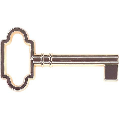 59 mm rechteckiger Schlossschlüssel für Art-déco-Möbeldekoration, vergoldeter Schrank (1/3)