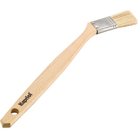 PENNELLO PENNELLESA RADIATORE OBLIQUO CURVO 30mm CON MANICO IN LEGNO KAPRIOL