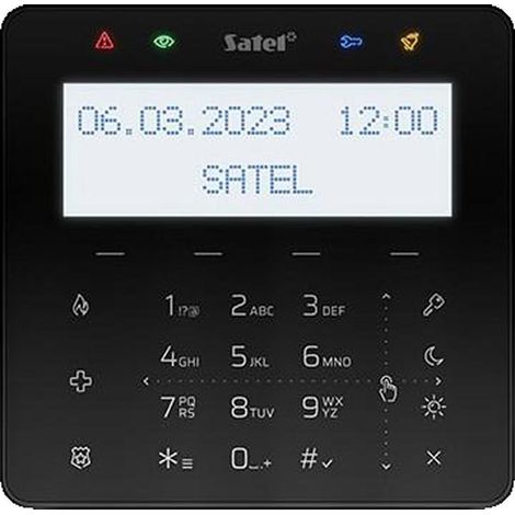 Satel INT-KSG2R-B Clavier tactile noir pour domotique (1/3)