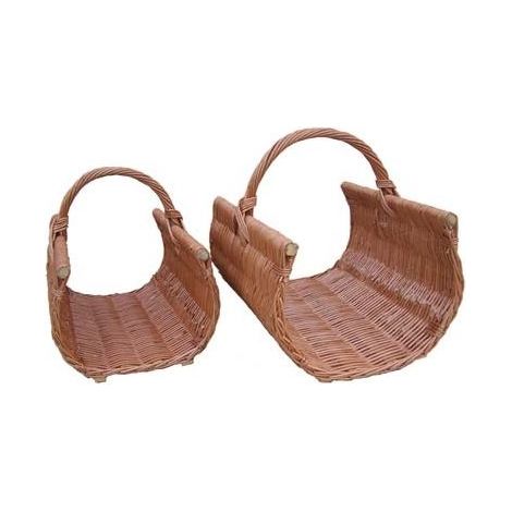 Panier à bûches petit modèle Foncé