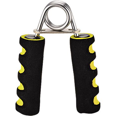Renforceur de poigne portable et léger pour hommes, motif chevrons, entraînement de force de préhension robuste pour salle de sport à domicile, bicolore jaune