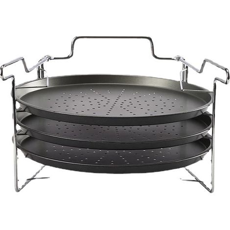 Plateau à Pizza en acier au carbone, plaque à crêpes, ustensiles de cuisine, 4 pièces/ensemble 12 pouces