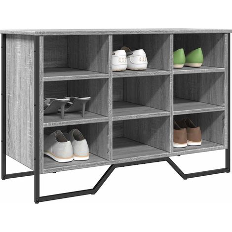 Schuhregal Grau Sonoma 90x38x61,5 cm Holzwerkstoff vidaXL (1/5)