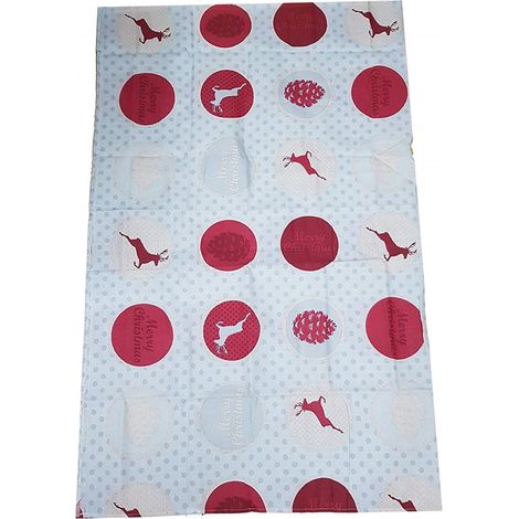 Trade Shop - TOVAGY FÜR 6 PERSONEN GRIGNA POIS CHRISTMAS NATALE 130X170CM NATALIZIEN -