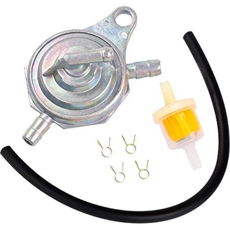 Robinet de carburant sous vide, robinet de soupape à 3 ports, interrupteur de filtre à carburant. Convient pour GY6 50cc 60cc 80cc 125cc 150cc et Rex, Baotian. Honshu, Jinlin (b)