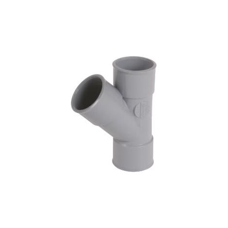 Té oblique PVC 45° FFF 50  Nicoll -NF-  Le lot de 10