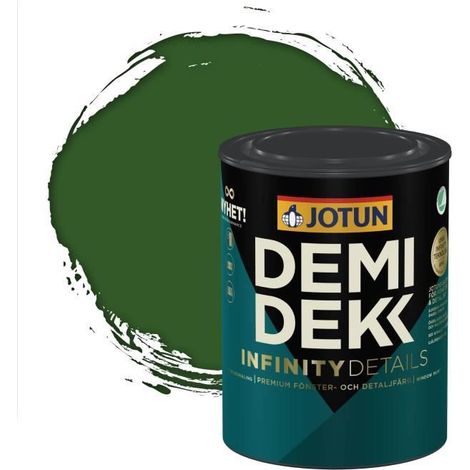 Peinture Bois - JOTUN - Lasure Opaque Satinée - RAL 6002 - Vert Feuillage - 0,75L (1/2)