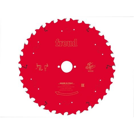Freud F03FS09778 Wood Table Saw Blade 254 x 30 x 2.6/1.8mm x 24T FRE03FS09778