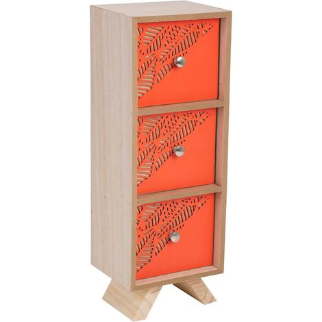 Caja organizadora naranja pequeña 12x10x34 (1/5)