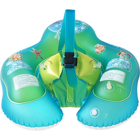 Bouée gonflable pour bébé, anneau de taille pour piscine pour enfants de 6 à 36 mois, taille S 61x57cm (1/5)