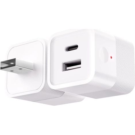 Adaptateur USB Micro WiFi Smart 5-12 V DC Prise Commutateur Minuteur à distance de votre appareil USB par application téléphonique Compatible avec Alexa Google Home(1pc) (1/5)