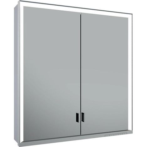 KE SPS R. Lumos 14307, ohne Ablagef., Vorbau, silb-elox., 700x735x165mm, DALI (1/4)