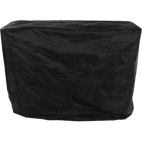 Housse de protection pour table de ping-pong, revêtement argenté, imperméable, pour extérieur, avec cordon de serrage, 155 x 75 x 144 cm / 61,0 x 29,5 x 56,7 pouces, noire