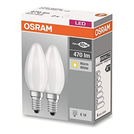 Ledvance LED Base Classic B 40 Fil, 4.2W, E14, frosted, non dimmerabile, 4058075803930 (1/4)