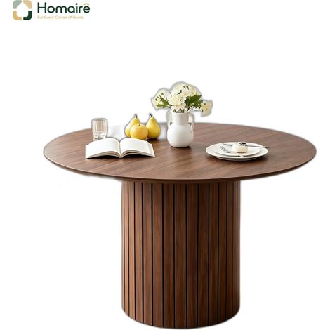 Brauner Esstisch aus Holz 120 x 120 x 76 cm HOMAIRE (1/5)