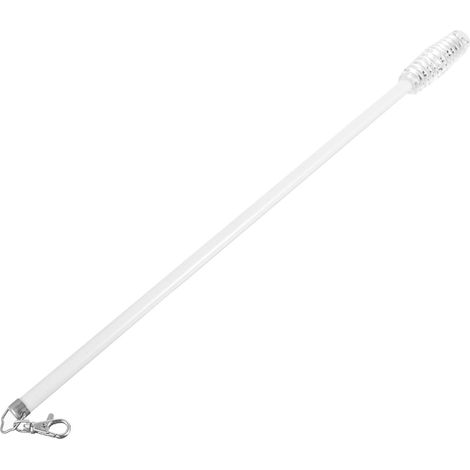 Baguette de Poignée de Rideau en Alliage D'aluminium, Blanche, Moderne (1/5)