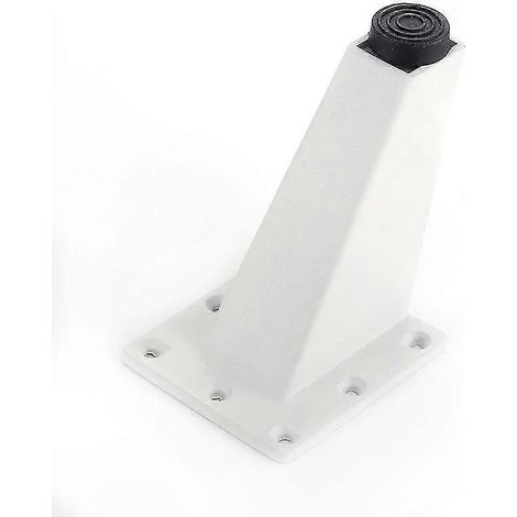 Weiße Aluminium-Möbelfüße, 4er-Set, höhenverstellbar bis 9,2 cm, stabile Metallstützen für Sofa und Tisch, Wohnaccessoires (1/4)