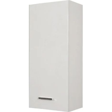 PENSILE BAGNO SOSPESO UN ANTA IN MELAMINICO BIANCO H.70CM - L=34CM H=71CM P=22CM - SAV