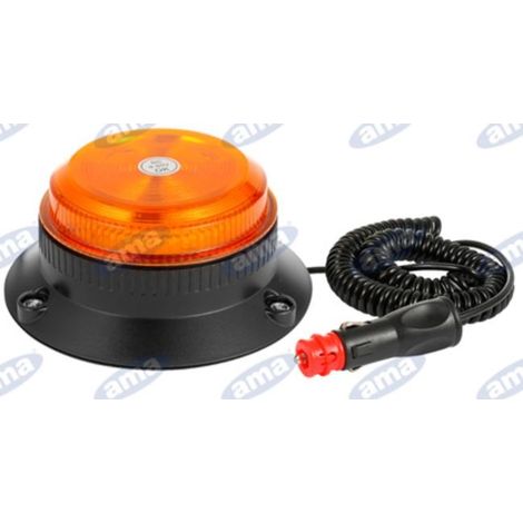 Faro giratorio led base magnética h 70mm L 145mm máquina agrícola autopropulsada 12-30V