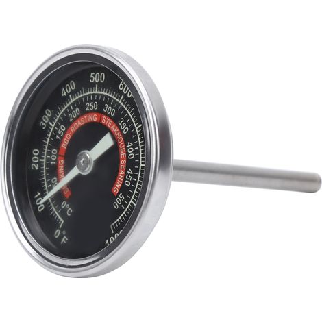Thermomètre de cuisson pour four et barbecue, acier inoxydable, 1000°F, indicateur de température domestique, accessoire de cuisine (1/5)