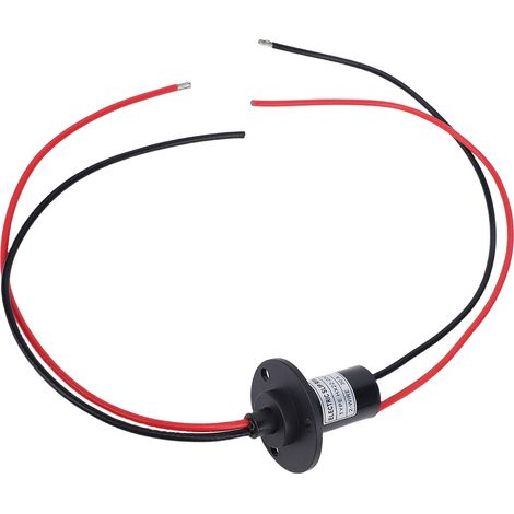 Connecteur Électrique à Bague Collectrice 2 Fils 30A 250RPM Rotation 360° Petit Précis Type Capuchon Conducteur Diamètre 22mm (1/5)