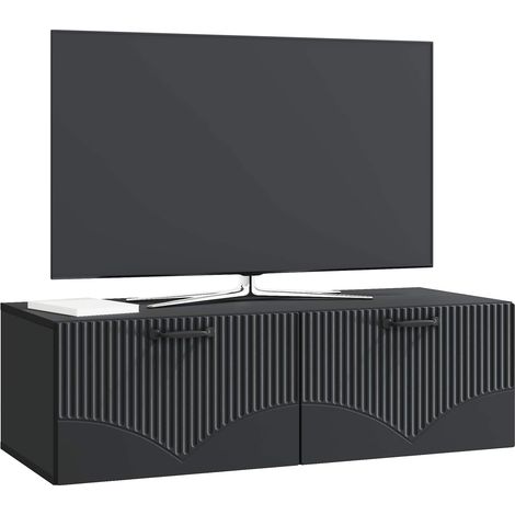 Maison Exclusive - Wandmontierter TV-Schrank Schwarz 98 x 41 x 30