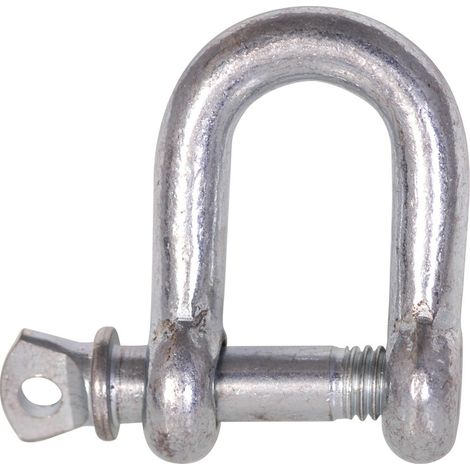 Manille droite en D 5 x 19 x 10 mm fi 5 mm