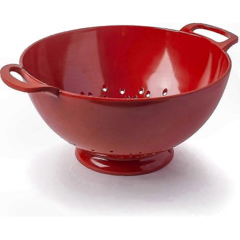 Passoire et filtre de cuisine rouge pour préparation quotidienne des repas (1/5)