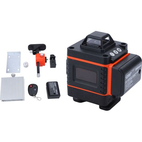 360°-Laser-Nivelliergerät, multidirektional, 16 Linien, 4D-Grünstrahl, selbstnivellierend, Fernbedienung, 100–240 V, EU-Stecker (1/5)