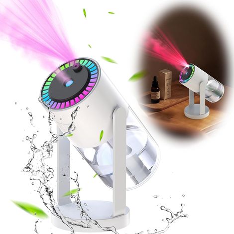 280 ml Luftbefeuchter mit LED-Sternenhimmelprojektion, Desktop-Luftbefeuchter mit 7 Lichtfarben, Aromadiffusor, Nachtlicht für Schlafzimmer, Kinderzimmer, (1/5)