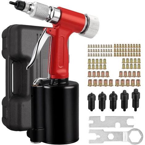 Pneumatic Riveter M4-M10 1100KGF, 100pcs Crimp Nuts (1/5)