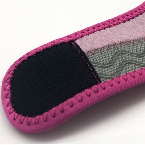 1 paire de genouillères de compression réglables et absorbant les chocs, adaptées à la danse et aux travaux de nettoyage, rouge rose, taille M. (1/5)