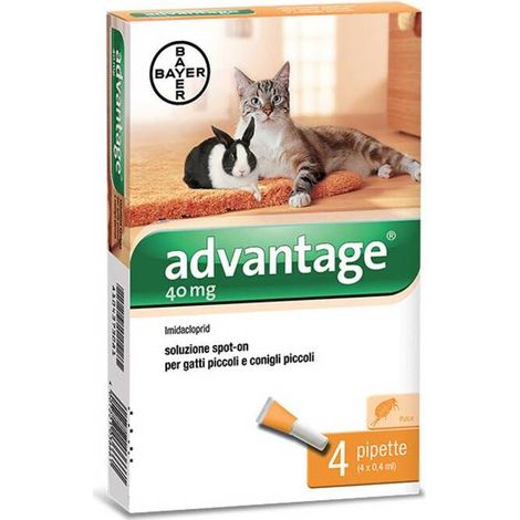 ADVANTAGE SPOT ON 40 GATTI FINO A 4 KG