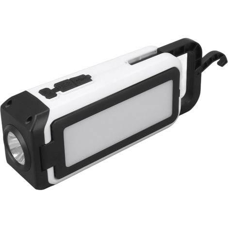 Lampe de travail LED rotative et pliable avec éclairage frontal et latéral, 6 modes d'éclairage, haute luminosité, rechargeable. (1/5)