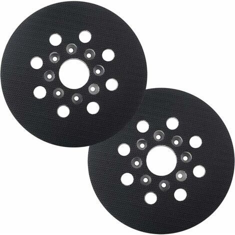 Patin de ponçage 125 mm compatible avec Bosch PEX 220 A, GEX 125-1 AE, PEX 220 AE, Skil 7402/7490, 2 pièces (1/5)