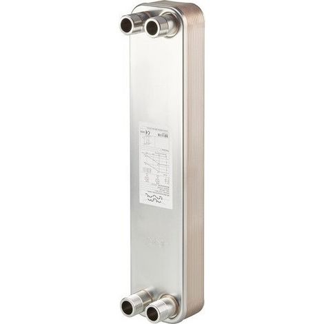 INTERCAMBIADOR DE 20 PLACAS 40 Kw, SIN DISPOSITIVO DE CONEXIÓN.