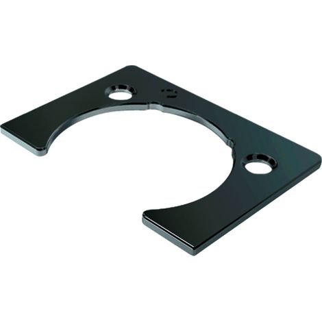 Kimana Distzanzplatte Möbelbeschlag zu Klappenband Höhe 1,5 mm Zamak schwarz (1/4)