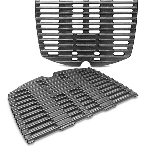 7644 Lot de 2 grilles de barbecue à gaz pour Weber Q100, Q1000, Q1200, Q1400, 32 x 21,6 cm, accessoires de rechange pour Weber Baby Q