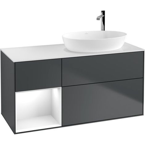 Villeroy & Boch F921GFHG Armoire sous lavabo Finion F92 (1/2)