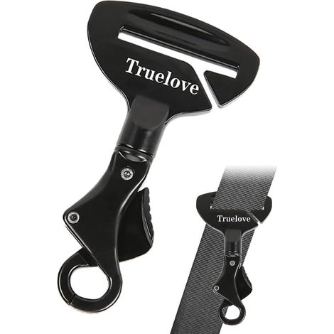 Ceinture de sécurité pour chien avec boucle de verrouillage - Harnais de voiture pour chien - Ceinture de sécurité robuste pour chiens, chats - Boucle dans le collier ou le harnais pour chien (1/5)