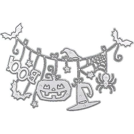 Halloween-Kürbis-Metallstanzschablone zum Selbermachen von Scrapbooking-Alben und Papierkarten