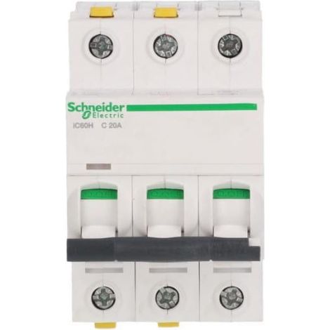 Schneider Electric A9F07320 Interruttore 3 poli bianco 20A 400V